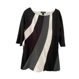 White House | Black Market Women's Striped Long Sleeve Top Size L